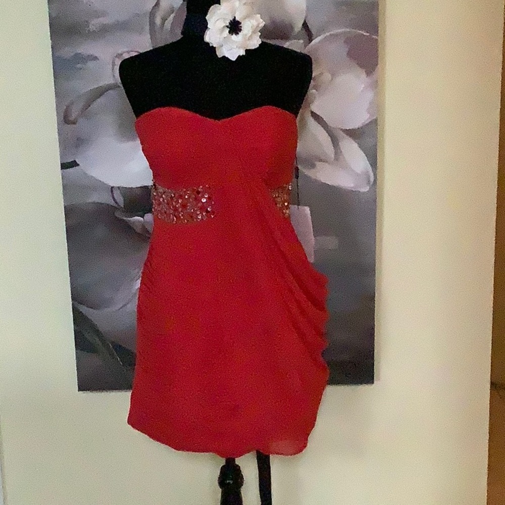 New Red Cocktail Dress